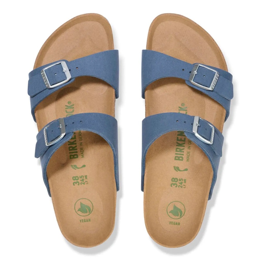 birkenstock sydney blue vegan suede size 37